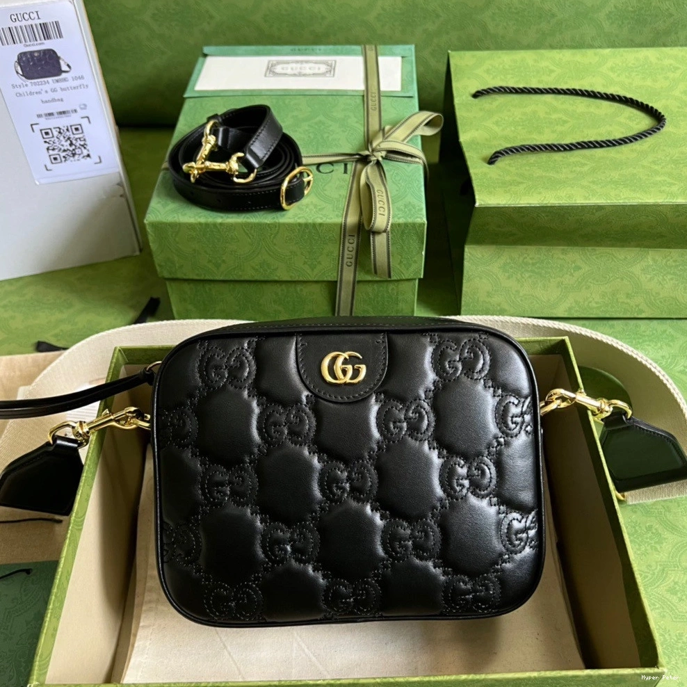 leather matelassé GG bag shoulder Gucci 0809